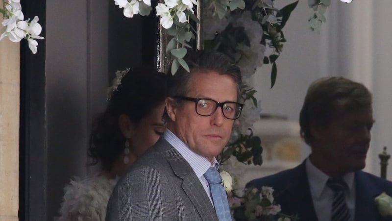 Hugh Grant: "Many weeks worth of notes and ideas. And perhaps my children's medical cards"