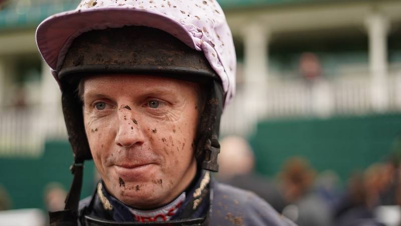 Fehily is muddied after a race