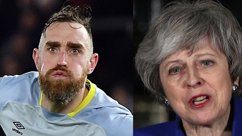 Richard Keogh's winning penalty was a clear winner over Theresa May's speech