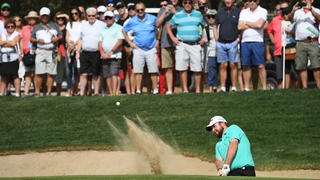 Tournament leader Shane Lowry pictured during the third round of Abu Dhabi HSBC Golf Championship