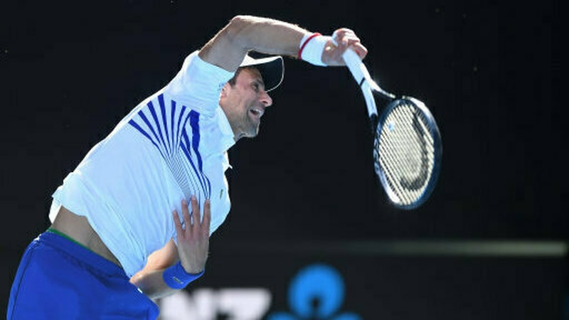 Novak Djokovic dropped a set but emerged victorious to set up a last-16 clash with Russia's Daniil Medvedev