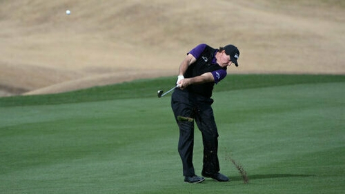 Phil Mickelson is two shots clear of Australian challenger Curtis Luck