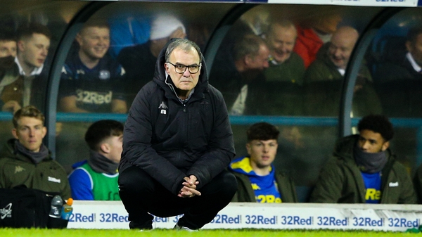 Bielsa on the touchline for Leeds