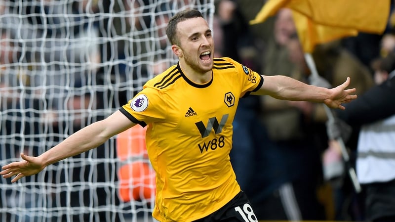 Diogo Jota celebrates his dramatic winner