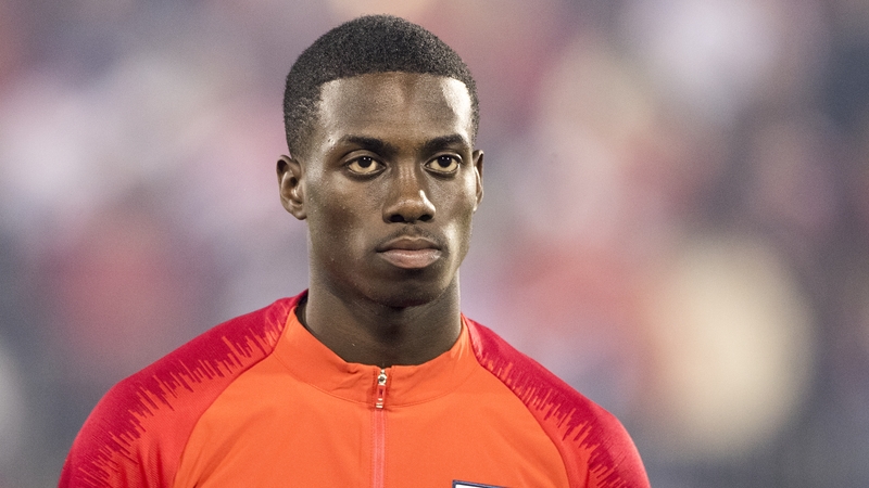 Timothy Weah came on as a substitute