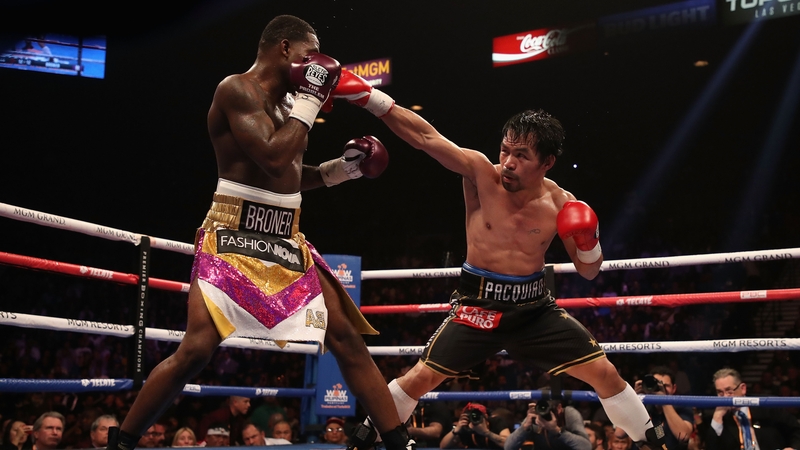 The fight was scored 117-111, 116-112, 116-112 in Manny Pacquiao's favour