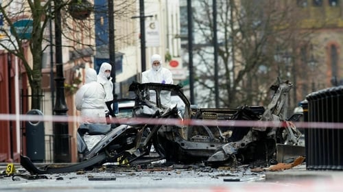 Bomb detonated outside the courthouse in Derry on 19 January