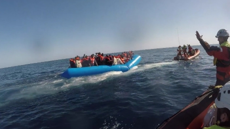 Charity Sea-Watch said it rescued 47 people at sea from a rubber boat in distress north of the Libyan city of Zuwara