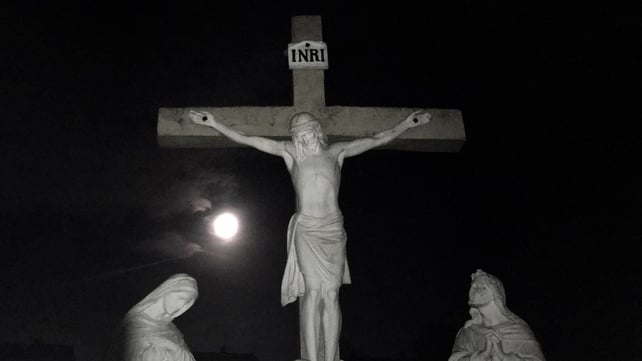 The moon as it appeared in Carrigtwohill, Co Cork (Pic: Aisling de Barra)