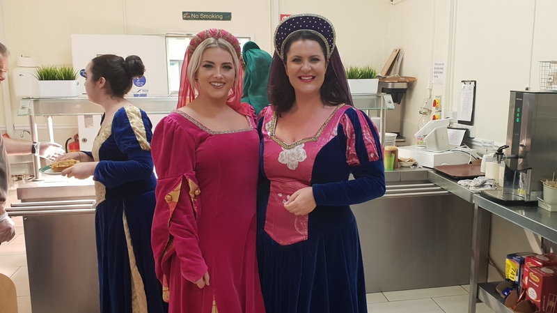The staff at Bunratty Castle