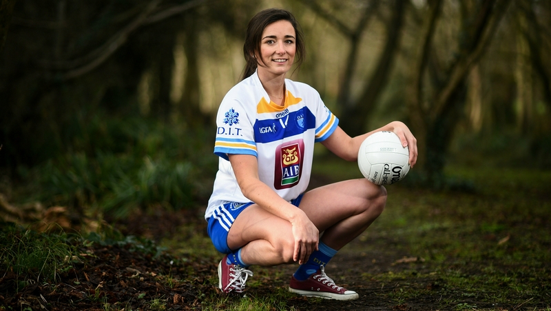 Niamh McEvoy of DIT at the launch of the Gourmet Food Parlour HEC Ladies Football Championships