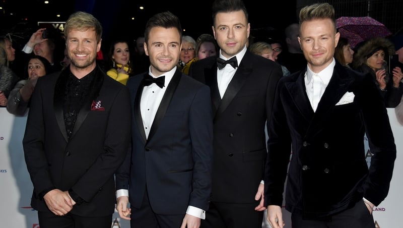 Kian Egan, Shane Filan, Markus Feehily and Nicky Byrne at the National Television Awards