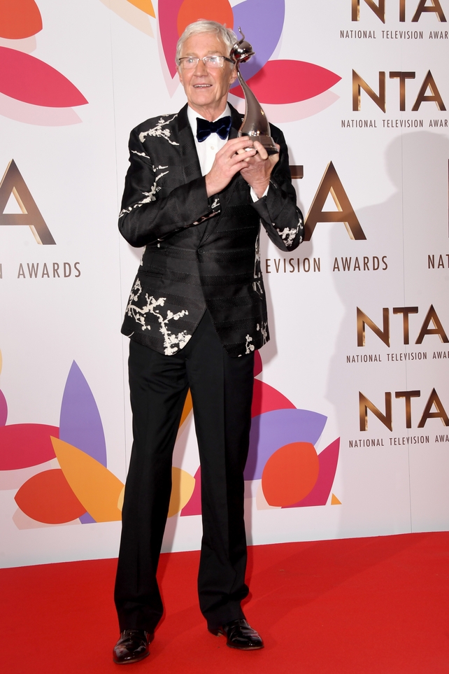 Paul O'Grady wins the Best Factual Entertainment award for his show For The Love Of Dogs