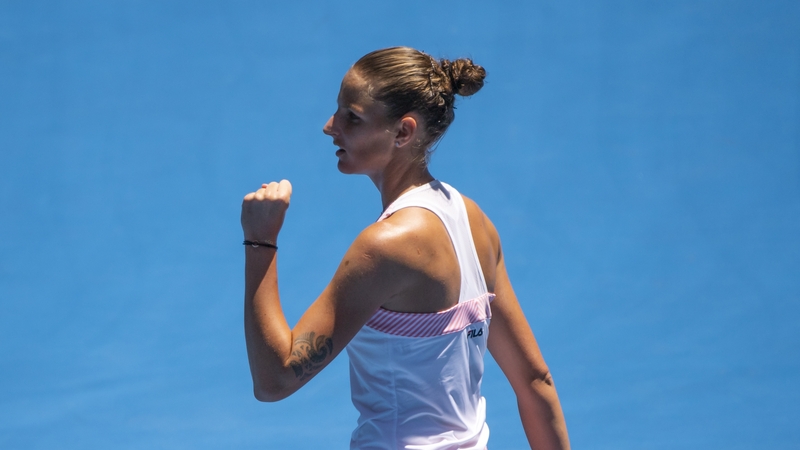Karolina Pliskova is through to the semi-finals