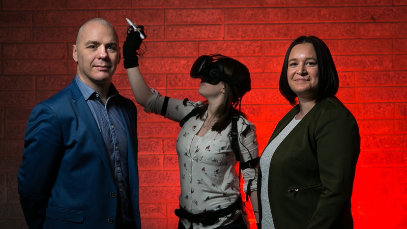 VR Education CEO David Whelan and the company's COO Sandra Whelan