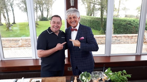 Neven Maguire with Noel Cunningham, General Manager of Harvey's Point Hotel, Killybegs