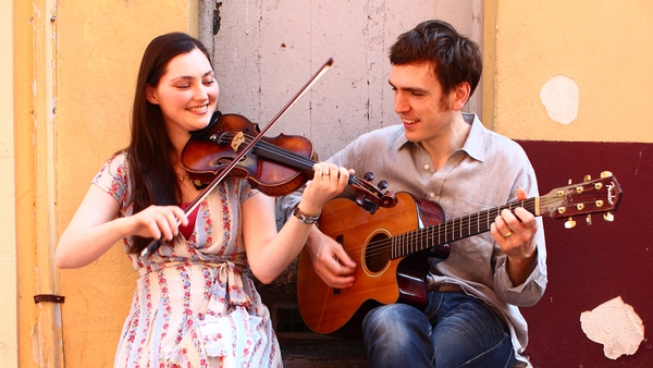Zoe Conway and John McIntyre play this year's Temple Bar Tradfest