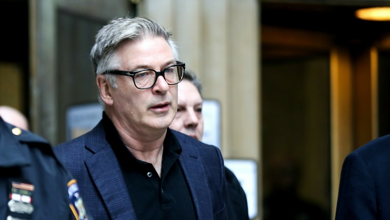 Alec Baldwin did not speak to reporters before or after leaving court