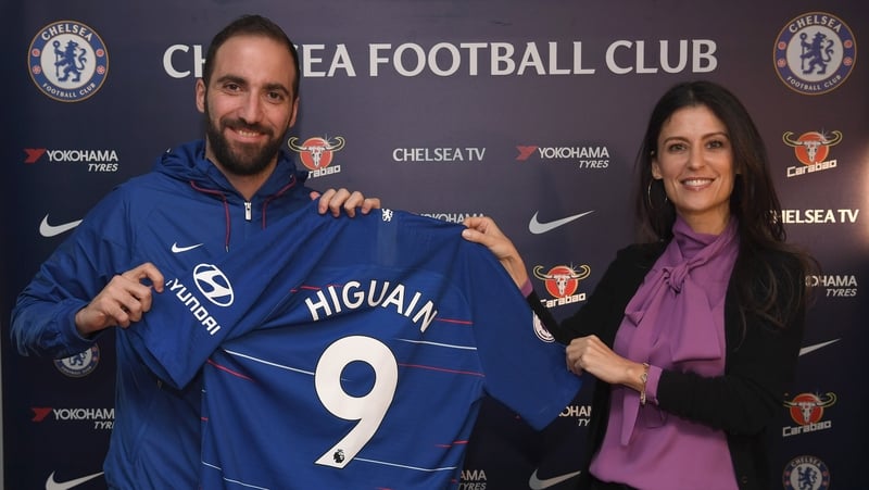 Higuain signs for Chelsea until the end of the season