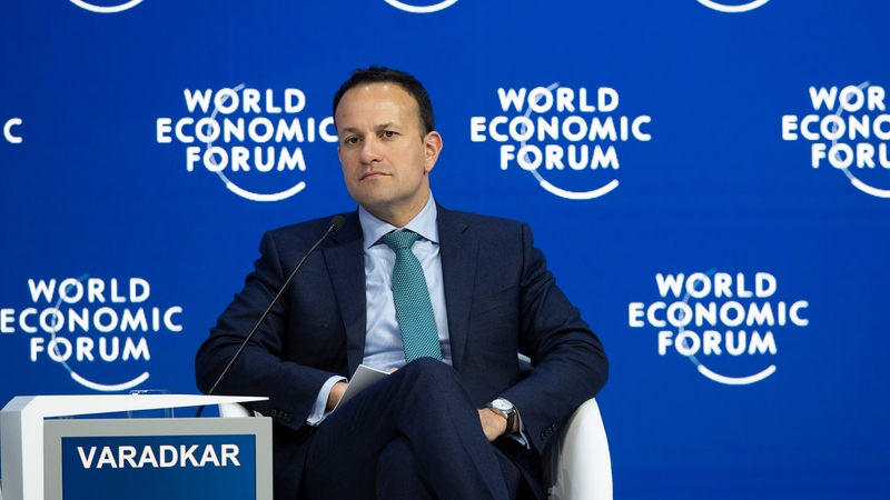 Leo Varadkar took part in a panel debate on the future of Europe at the World Economic Forum in Davos