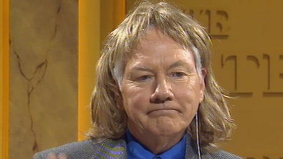 Gay Byrne in a wig on The Late Late Show (1999)