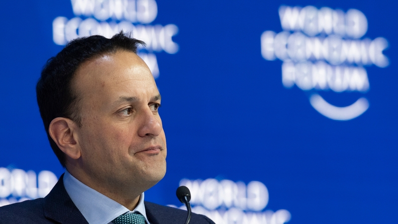 Leo Varadkar made his comments in Davos in an interview with Bloomberg TV