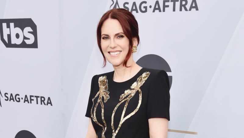 Host Megan Mullally was left to buy her SAG gown online