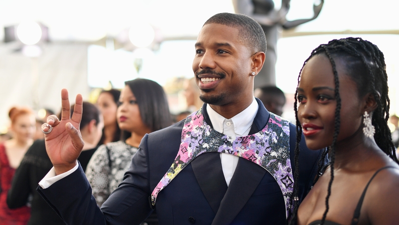 Michael B Jordan and Lupita Nyong'o. Photo: Getty