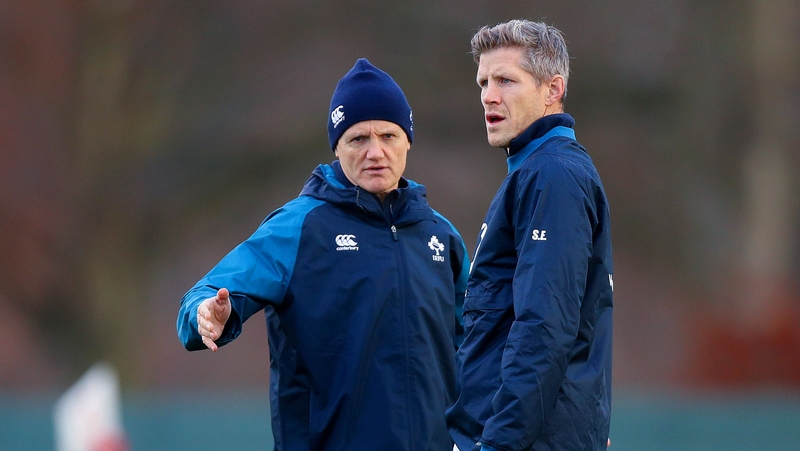 Simon Easterby with head coach Joe Schmidt