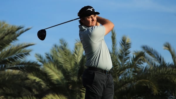Eddie Pepperell playing at a recent event on the Desert Swing