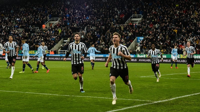 Matt Ritchie celebrates his winner