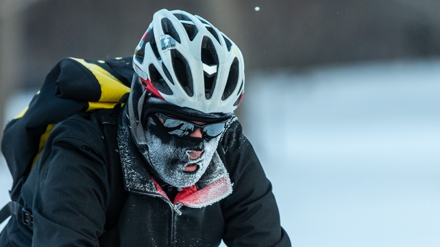 Americans were asked to stay home if possible today, when temperatures are expected to be at their coldest.