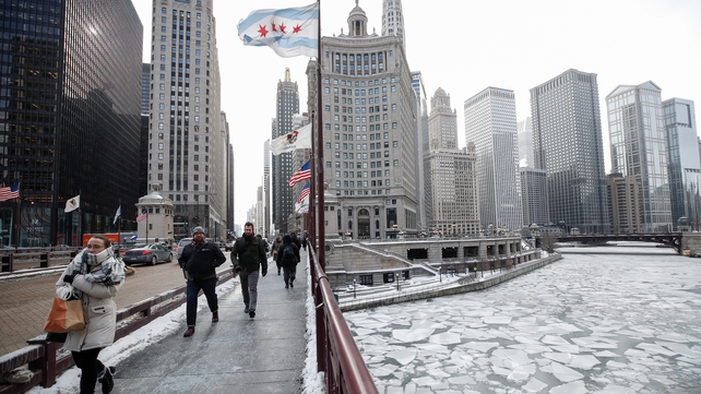 Chicago, America's third largest city, was expected to be colder than parts of Antarctica