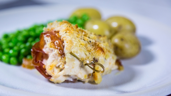 Crispy Chiken and Ham Roll-up