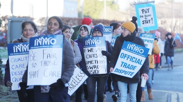 The nurses' and midwives' dispute centred on pay and staff shortages in the health service