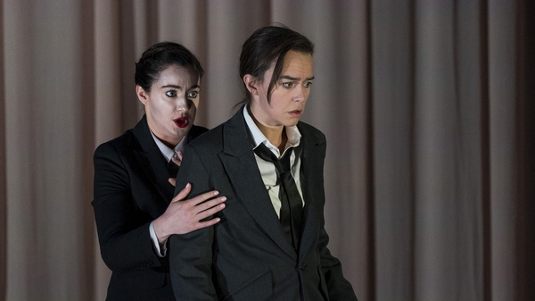 Emma Nash (Amore) and Sharon Carty (Orfeo)