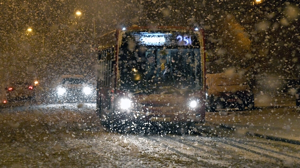 Snow hit parts of London overnight