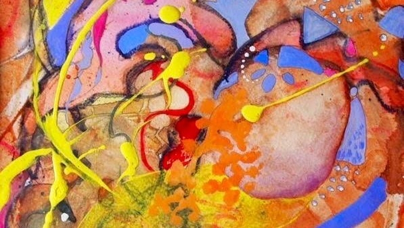 From a painting by Jane Mackay, based on Mendelssohn's String Quartet in D major