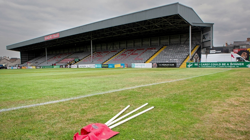The shaded part of the pitch under the Jodi Stand was the worst affected by the weather