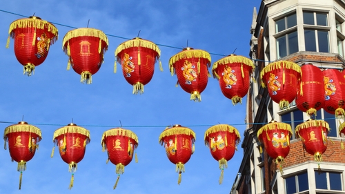 All set for the Year of the Pig. Photo: Keith Mayhew/SOPA Images/LightRocket via Getty Images