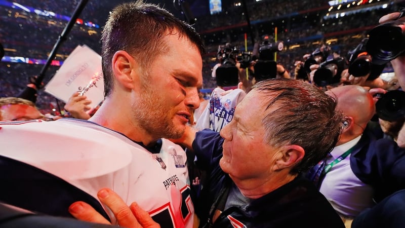 It was another day of glory for Tom Brady (L) and head coach Bill Belichick