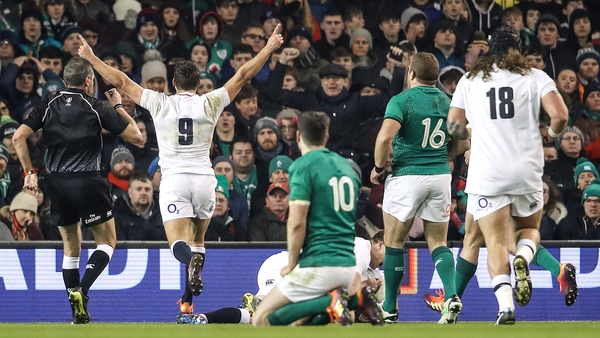 England celebrated in Dublin at the weekend