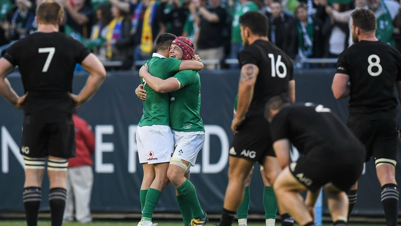 Ireland claimed their first win against the All Blacks in Chicago in 2016