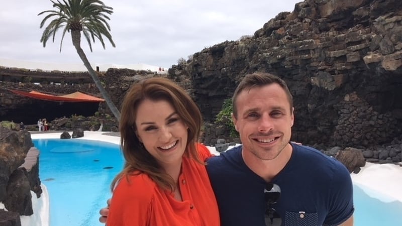 Mairéad Ronan and Tommy Bowe in Lanzarote
