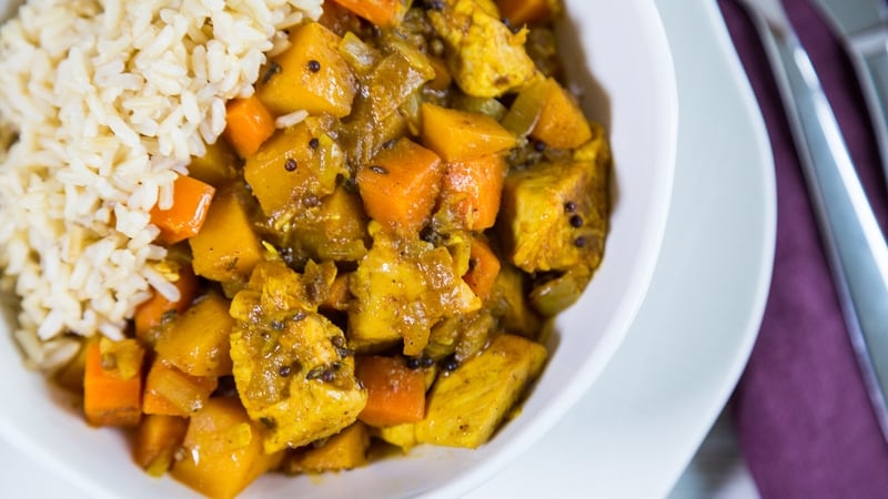 Chicken & Ginger Curry with Fragrant Rice