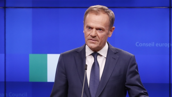Donald Tusk said that the EU27 had decided in December that the Withdrawal Agreement was not open for renegotiation