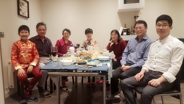 The Wei family in Dublin celebrate Chinese New Year