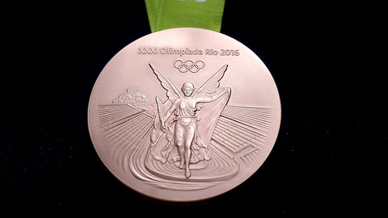 About 30% of the silver and bronze in medals came from recycled materials for the Rio games