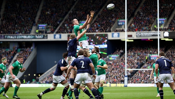 Action from the 2017 Murrayfield clash of Scotland and Ireland