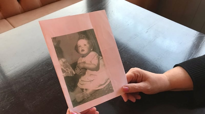 Tuam Mother and Baby Home survivor Teresa O'Sullivan as a baby